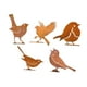 thumbnail image 2 of 5 piezas de pájaros oxidados para decoración de vallas, paisaje realista para jardín. Estilo B, 2 of 9