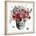 thumbnail image 2 of Marmont Hill Flowers and a Skull Framed Painting Print, 2 of 6