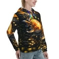 thumbnail image 2 of Yiaed Golden Koi And Treasure Print Womens Casual Hoodies Crew Neck Long Sleeve Sweatshirts With Pocket Pullover Tops Women's Hooded Sweatshirt-Large, 2 of 5