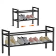 thumbnail image 5 of Zapatero Extensible de 2 Niveles, Apilable y Ajustable para Armario, Organizador de Zapatos de Metal para Entrada., 5 of 5