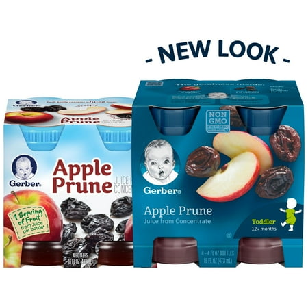 Gerber® Apple Prune Juice 4-4 fl. oz. Bottles - Walmart.com