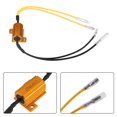 thumbnail image 2 of LHCER LED Resistor, LED Load Resistor Decoder,25W 6.8​ΩJ Motorcycle LED Turn Signal Indicator Light Load Resistor Fix Error Flash Controller, 2 of 8