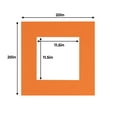 thumbnail image 3 of Orange Acid Free 20x20 Picture Frame Mats with White Core Bevel Cut for 12x12 Pictures - Fits 20x20, 3 of 4