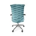 thumbnail image 5 of Ambesonne Dolphin Office Chair Cover Stretchable High Back, Marine Aquatic Fauna, Pale Blue Dark Blue, 5 of 6
