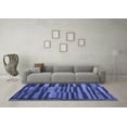 thumbnail image 3 of Ahgly Company Machine Washable Indoor Rectangle Abstract Blue Modern Area Rugs, 8' x 12', 3 of 4