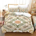 thumbnail image 2 of 2024 Luxury Gold Floral Duvet Cover Bohemian Leaves Bedding Set Microfiber Exotic Geometric Comforter Cover King For Kids Adult, 2 of 7
