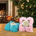 thumbnail image 6 of TWINNIS Super Soft Shaggy Long Faux Blanket, Washable Warm Throw Blanket for Couch Sofa Chair,50"x60",Teal, 6 of 6