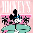 thumbnail image 3 of Disney - Mickey & Friends - Mickey's Surf Club - Miami Retro Colors - Toddler And Youth Girls Raglan Graphic T-Shirt, 3 of 5