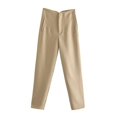 thumbnail image 2 of Mejora tu look con nuestros nuevos pantalones de pierna recta elásticos plisados adelgazantes, 2 of 4