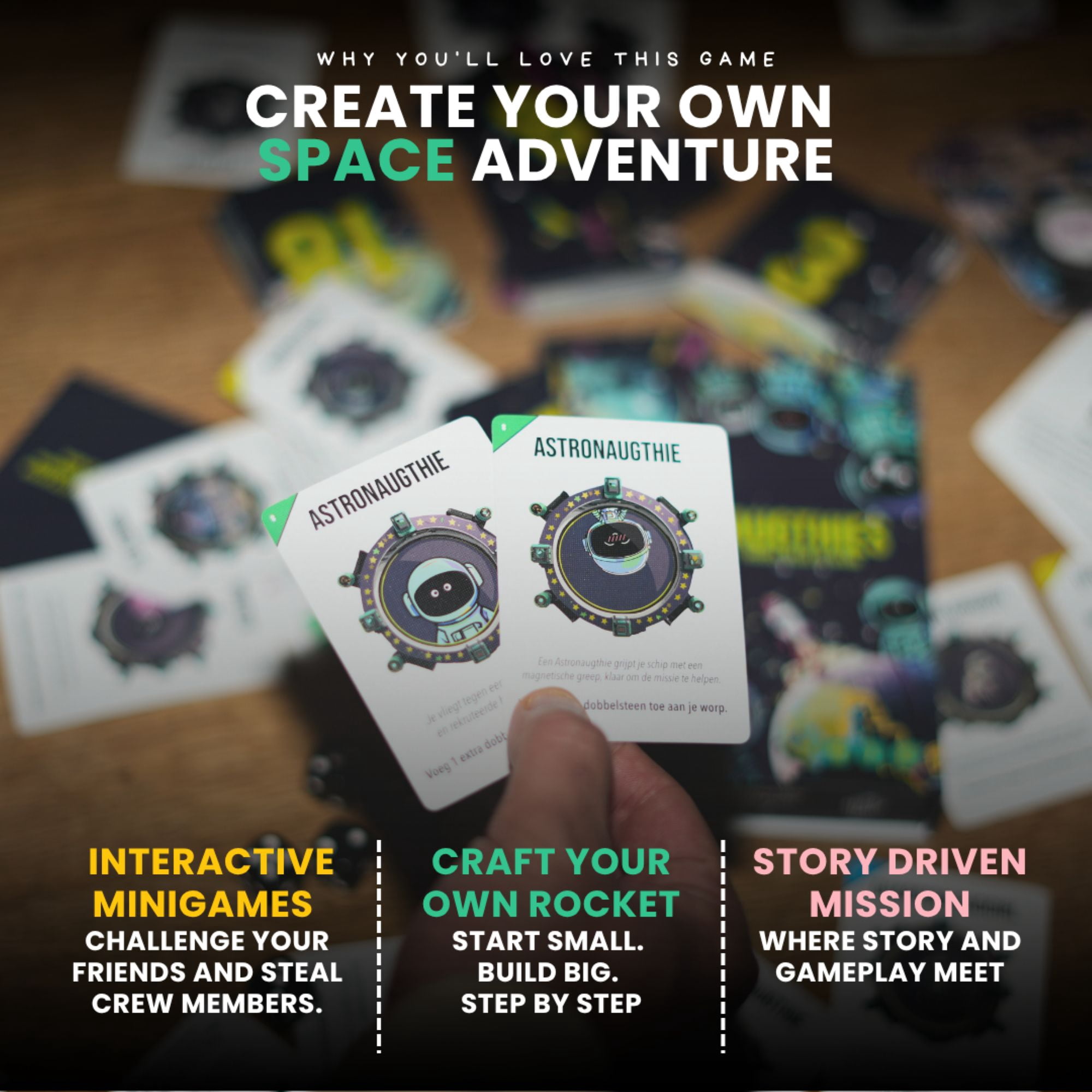 Astronaughties: Family Dice Game for Ages 7+, Exciting Space Adventure from Asmodee