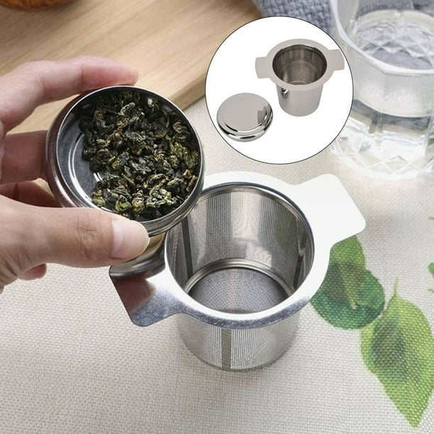 Tebru Tea Leaf/Coffee Filter, Stainless Steel Tea Residual Strainer