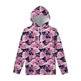 thumbnail image 5 of Sudadera con capucha con estampado 3D de peonías y rosas para hombre y mujer, estilo Harajuku, con estampado floral, informal, para primavera y otoño, 5 of 5