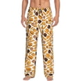 thumbnail image 1 of Balery Coffee Bun Hot Dog Pantalones de pijama para hombre, pijama ultraligero, pantalón de descanso-3X-Large, 1 of 6