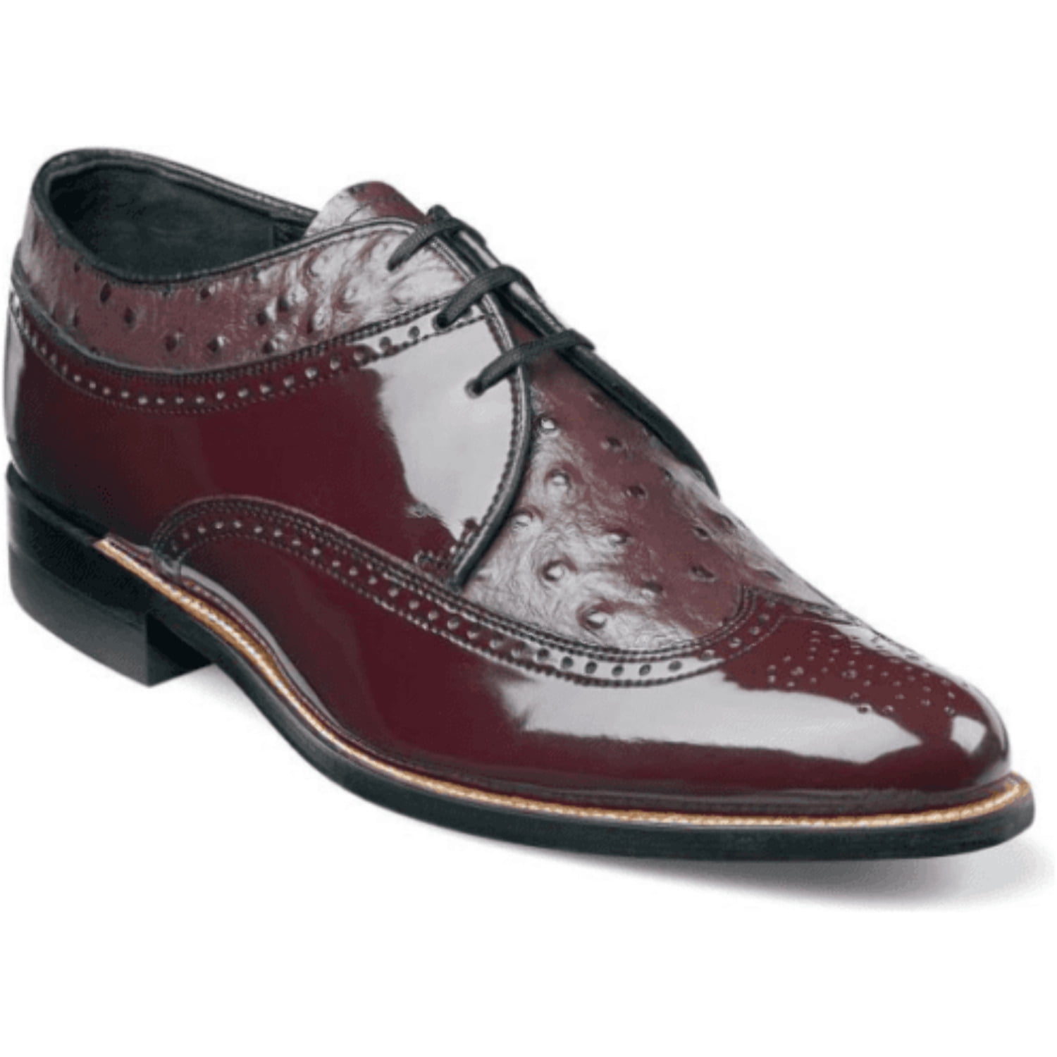 Stacy Adams Madison Anaconda Print Leather Mens Shoes Brown  display picture 1