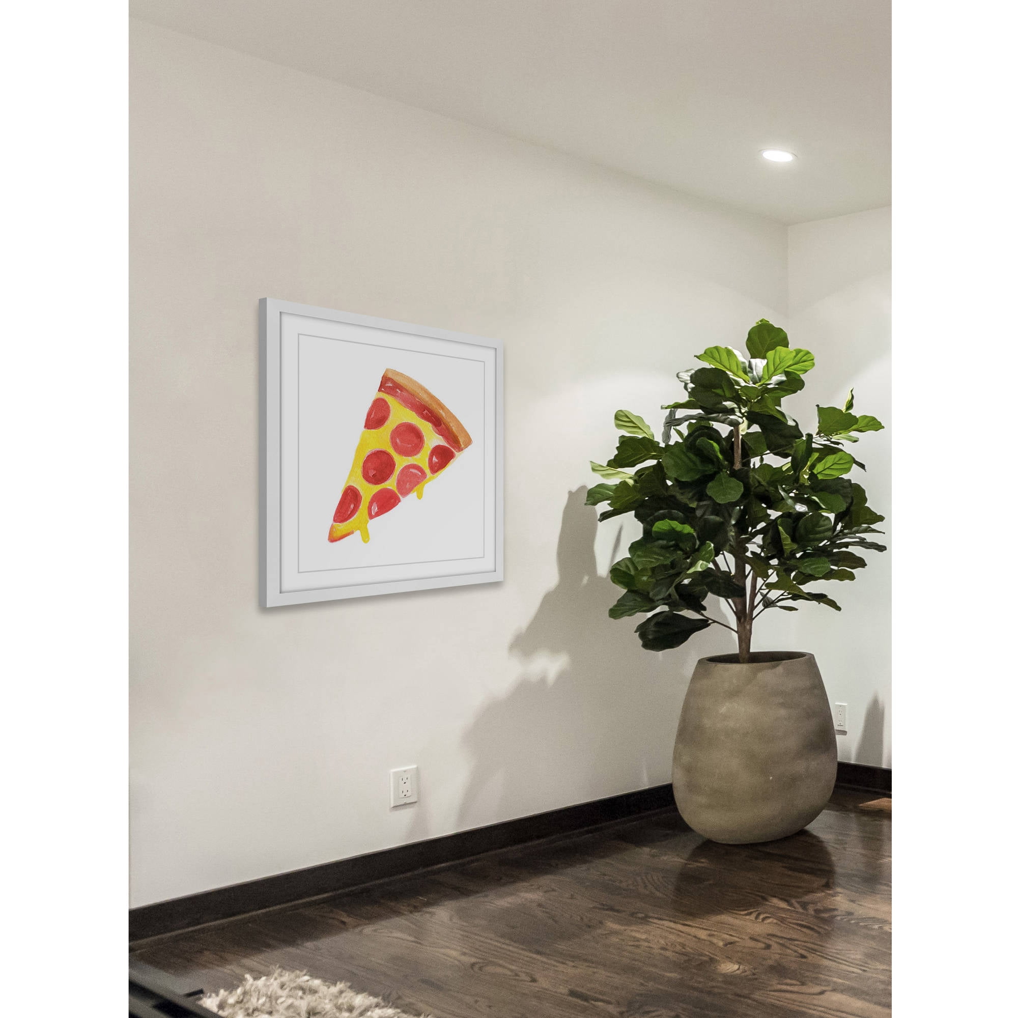Marmont Hill "Pizza" by Molly Rosner Framed Painting Art Print