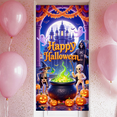 thumbnail image 5 of Bannière Décorative Happy Halloween Squelette Design Fantômes Effrayants Maison Hantée pour Décoration des Fêtes Fête Extérieure Célébration, 5 of 5