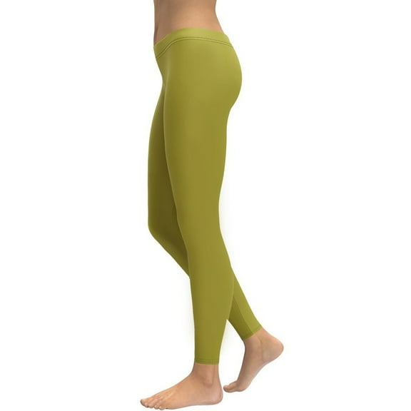 Olive Green Leggings Size: XS for Women | FIERCEPULSE