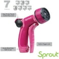 thumbnail image 3 of Sprout Front Trigger 7-Pattern Metal Nozzle in Raspberry Red, 3 of 5