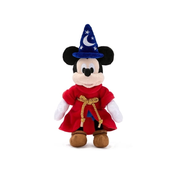 Disney Store Sorcerer Mickey Mouse Mini Bean Bag Plushies Cute Stuffed Animal with Detailed Sculpting & Embroidered Features - Plush Toys for Kids