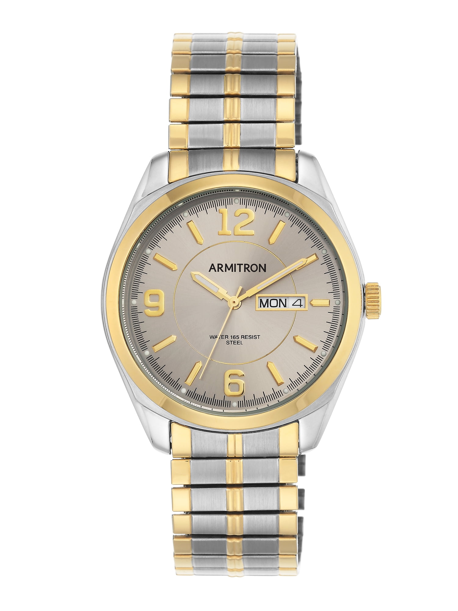 Armitron - Men's Two-Tone Expansion-Band Dress Watch - Walmart.com - Walmart.com