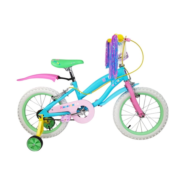 Bicicleta Infantil Unibike rodada 16 con ruedas de entrenamiento Verde 16