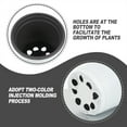 thumbnail image 3 of Miangastore Gardening Nursery Pot Double Color Round 60Pcs 3.46X3.46X3.14Inch, 3 of 8