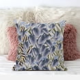 thumbnail image 3 of Amrita Sen Tulip Bouquet Throw Pillow with Removable Cover in Blue Silver Gold 18x18, 3 of 5