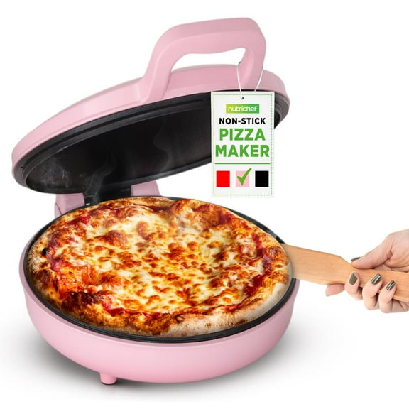 Countertop Pizza Maker - Non-Stick Electric Pizza Oven with Cool Touch Handle