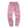thumbnail image 7 of Hogleaql Sweatsuits for Men 2 Piece Solid Color Sweat Pullover Hoodies Jogging Sport Pants Set Fleece Fall Suits with Pockets Pink L, 7 of 7