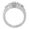 thumbnail image 2 of 14k White Gold 1.25ct TDW Round Cut Diamond Three Row Ring (H-I,SI2-I1), 2 of 4