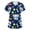 Blue, variant on Womens Scrub Tops V Neck Short Sleeve Stretch Medical Tops