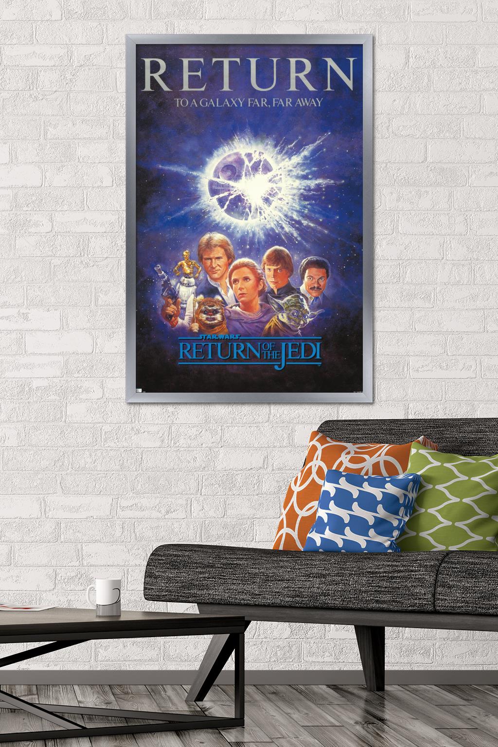Star Wars: Return of the Jedi - Illustrated One Sheet Wall Poster, 22.375" x 34" Framed