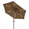 thumbnail image 2 of Strong Camel 7.5ft Patio Umbrella LED Lighted Tilt Aluminum Garden Market Balcony Outdoor Sunshade, 2 of 11