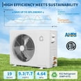 thumbnail image 5 of 18000 BTU Mini Split AC/Heating System, 19 SEER2 Inverter 6-in-1 Split System Air Conditioners, Ductless Heat Pump Wall Mount AC Unit Cool Up to 1250 Sq. Ft, Installation Kits, 230V, 5 of 8