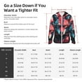 thumbnail image 4 of KLL Red Flame Wolf Head Print Men's Women’s UPF 50+ Sun Protection Outdoor Hoodie Jacket Long Sleeve Fishing Hiking Performance Shirt-Large, 4 of 6