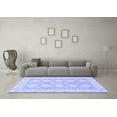thumbnail image 3 of Ahgly Company Indoor Round Abstract Blue Modern Area Rugs, 3' Round, 3 of 4