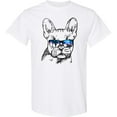 thumbnail image 3 of Inktastic French Bulldog Portrait with Sunglasses T-Shirt, 3 of 5