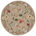 thumbnail image 2 of Safavieh Chelsea Gisselle Bordered Wool Area Rug, Beige, 3' x 3' Round, 2 of 11