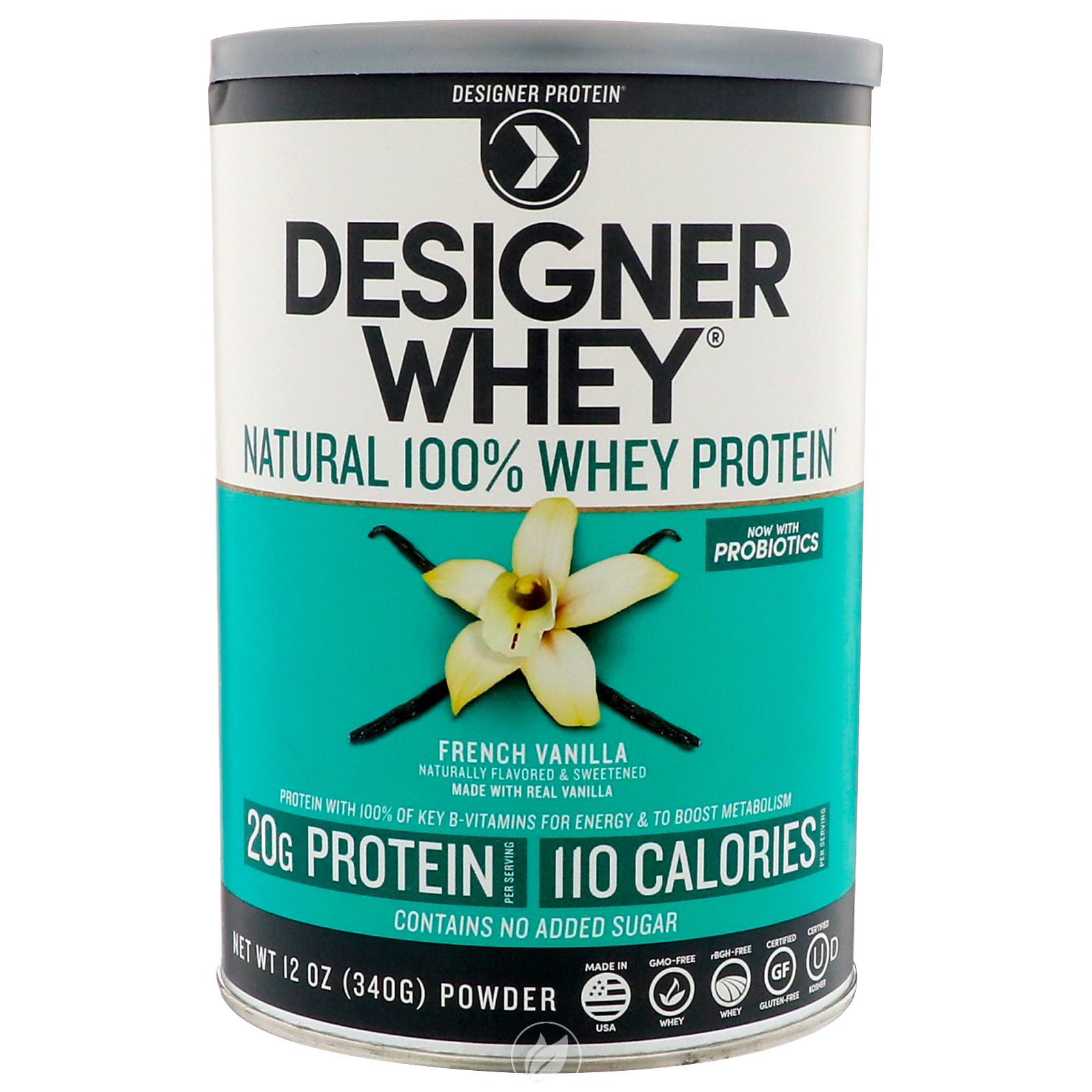 Designer Whey Protein French Vanilla 12.7 Oz by Designer Whey, Pack of
