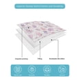 thumbnail image 5 of Pink Purple Butterfly Twin Size Down Alternative Comforter, Lightweight Comforter Quilt Bedding Set with Pillow Shams Spring Watercolor Butterfly All Seasons Bed Comforter Duvet Insert 68"x86", 5 of 7