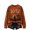 Z46_Orange, variant on Sweatshirt for Women Oversized Crew Neck Vintage Full Moon Witch Graphic Long Sleeve Pullover Casual Fall Halloween Party Top Brown XL