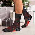 thumbnail image 7 of Rocae Halloween Vampire Party for Adult Socks Casual Athletic Stretchy Loose Socks for Women Men Non-Slip Middle Tube Socks, 7 of 7