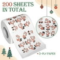thumbnail image 3 of Decoraciones navideñas Rollo de papel higiénico de 3 capas, rollos de papel higiénico, pañuelos faciales suaves, papel higiénico a granel, 3 of 5