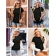 thumbnail image 2 of Camisas de maternidad Ekouaer Summer Short Manga Negro/Blanco/Gris M, 2 of 7