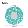 thumbnail image 6 of YFYANG Women's Double Waterproof Shower Cap, Green Quatrefoil Pattern Reusable Hair Cap for All Hair Styles and Head Sizes, 6 of 9