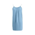 thumbnail image 6 of Women's Spaghetti Strap Backless Loose Loungewear Dress Sky Blue L, 6 of 7