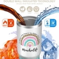 thumbnail image 3 of 30 Oz Tumbler Blue Rainbow Pencil Tumbler with Lid and Straw, Birthday Gift Cup for Friend Women Men Coffee Travel Mug Thanksgiving Day Halloween Christmas Gift Water Bottle, 3 of 7
