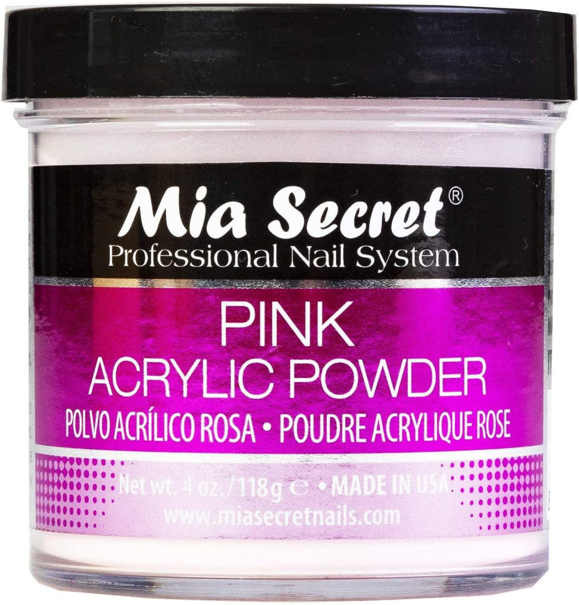Mia Secret Pink Acrylic Powder 4 oz. - Walmart.com ...
