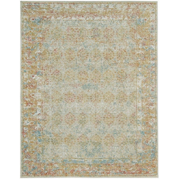 Amer Rugs Eternal Cream Bordered Area Rug 8'11"x11'11"