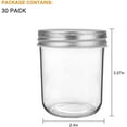 thumbnail image 2 of 6oz / 180ml Mason Jars Glass Jelly Jars, Canning Jars With Regular Lids, Ideal for Honey,Jam,Wedding Favors,Shower Favors, 30 Pack, 2 of 7